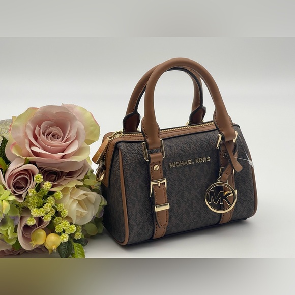 Michael Kors Bedford Extra-Small Logo Duffle Crossbody Bag - Picture 2 of 15